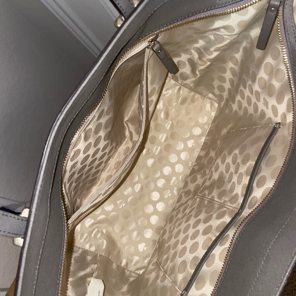 Large Grey Kate Spade Tote - Picture 2 of 6